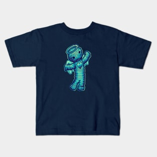 bluegreen love angel Kids T-Shirt